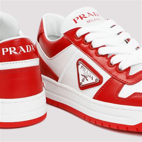 red and white prada sneakers|red and white prada shoes.